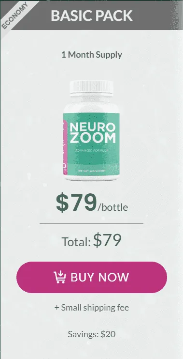 Neurozoom - 1 Bottle Pack